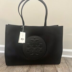 Tory Burch Black Logo Tote